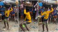 "Nigeria is heaven": Confident teenage girl who hawks fish whines waist in public, dances to 'Cough' in video