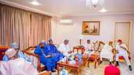 Gwamnoni 9 sun dira gidan shugaban kasa a Daura, sun sa labule da Buhari