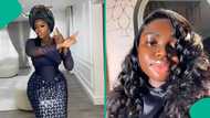 Lady laments as she shares dress tailor made for N30k, video trends: "Na wetin your money reach"
