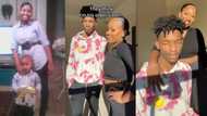 "He is my son": Young and beautiful mother poses in front of camera with grown son, video goes viral
