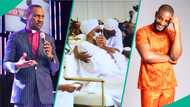 Pastor Ituah Ighodalo leaves Alexx Ekubo's wife, Anwuli, emotional with heartfelt message at Service of Songs