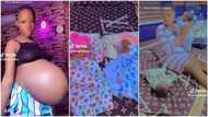 "God is wonderful to me": Nigerian lady gives birth to twins, video of her babies trends on TikTok