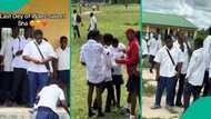WAEC students sign out like university graduates on last day of exams, display money to celebrate