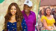 "Our small actress is now a big madam": Regina Daniels follows hubby to Umunede festival, fans react