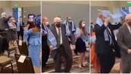 White man steals the show with hilarious dance moves at a Nigerian occasion, viral video stirs reactions