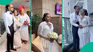 Yhemo Lee and Thayour B's white wedding videos emerge, fans gush: “Where una dey see dis money?”