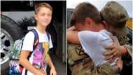 Priceless reaction of son when father who is a soldier returned home unannounced, video warms hearts online