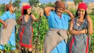 Grandma & grandchild farm together, cute photos show how they bonded