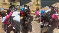 "She will do it in your absence": Man posts video of his 2-year-old baby who knows how to start power bike