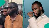 Lagos big boys cheer unknowingly after sighting 'Burna Boy' on the streets, video goes viral