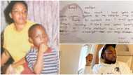 Touching note Davido wrote to mum after she died when he was young