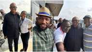 "So calm and simple": Peter Obi stops for selfies with supporters at Asaba airport as Nigerians await result