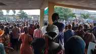 Photos of huge crowd trying to enrol for NIN at Alausa emerges as FG threats to block SIMs