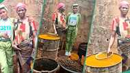 NYSC corper honours widowed mother who sold palm oil to train her in school, emotional photos trend