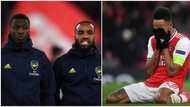 Heartbreak as 2 Arsenal stars give emotional support to Aubameyang who is a facing difficult time