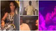 Lady takes her mum and dad to nightclub in America, her mum's reaction in the video got many talking