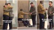 Video shows cute moment Oyinbo man surprised Nigerian man who was kind to him with N414k cash on the spot