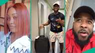 After 7 months of chatting online, lady meets American man for first time, her reaction melts hearts