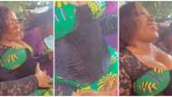 Corset fashion: Video of asoebi lady struggling in tight dress goes viral, netizens react