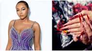 Table shaking in the new year: AY's wife Mabel questions trend of ladies rocking extra long nails