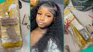 Lady who imported hair from Vietnam cries out after receiving cartons of bricks