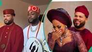 Davido beautifully performs groomsman duties for manager Asa Asika at he weds traditionally