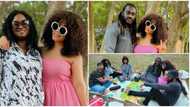 Nadia Buari: Ghanaian actress shares lovely picnic photos with family, many admire their bond