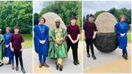 Nigerian student in the UK helps his white friends to native wears, shares beautiful photos as many gush