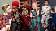 "I thought I was given the wrong baby": Mum flaunts black son and albino twin sister, photos trend