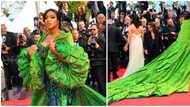 Celebrity cam: Nollywood star Chika Ike dazzles in green at 2023 Cannes Festival