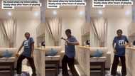 Young mother plays, tries to have fun before her twin babies wake up, dances in video