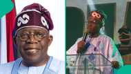 Comedian Busymouth mimics Tinubu on stage, his performance amuses fans: “DSS fit arrest am”