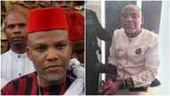 BREAKING: IPOB leader Nnamdi Kanu presented in court, remanded in DSS custody, trial date announced