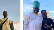 Man shares before & after photos of orange seller he adopted and gave scholarship, says he's now a superstar