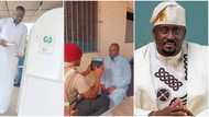 “We give thanks to God”: Desmond Elliot reacts as he votes in Lagos, pictures stir reactions