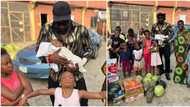 "This 3-month-old baby was dropped": Harrysong emotional as he visits orphanage, poses with children