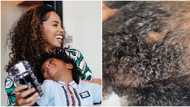 Lady lampoons Wizkid's Jada for posting video of Zion's curly hair, says he has other kids with regular hair