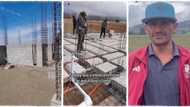 "After 4 years": Man deported from abroad returns home, works hard and builds big house for his family