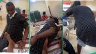 "I love it": Funny Husband creates scene in labour room as he follows wife in, video stirs reactions