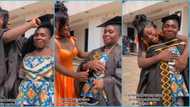 University of Ghana: Lady shows her mother love as she graduates, honours her with graduation gown