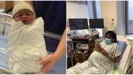 Nigerian man shares photo of the baby his wife gave birth to after 4 miscarriages, social media reacts