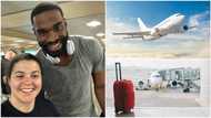 Kind man pays over N20k luggage fee for oyinbo lady at airport, refuses to get his money back as she cries