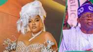 “She wan use am to hide”: Toyin Abraham curses troll asking her about Tinubu's plans for Nigeria