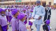 Heart of gold: Alimosho businessman supports indigent pupils with exercise books, school bags, gives reasons