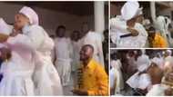 Church members hold lady, prevent her from leaving premises after man pulled a surprise proposal on her