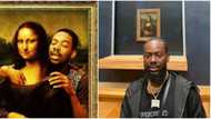 9 years after photoshopping himself with Mona Lisa, Adekunle Gold visits Paris to see painting