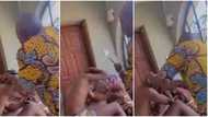 Nigerian dad fights son for having dread haircut, tries to cut it off with scissors in video, many react