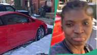 Nigerian lady living in Canada shows her best friend her new car via video call