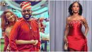 "Yes in every lifetime": Adesua affirms as Banky W asks her to marry him again after sharing stunning photo