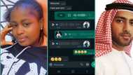 "Let me see your body": Nigerian lady who gave Saudi Arabian man her number leaks voice note he sent